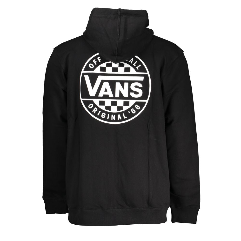 Vans Schlichter schwarzer Kapuzenpullover mit Reißverschluss und Logodruck