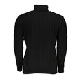 Load image into Gallery viewer, U.S. Grand Polo Eleganter schwarzer Rollkragenpullover mit Twisted-Pulli
