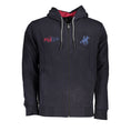 Load image into Gallery viewer, U.S. Grand Polo Schickes blaues Fleece-Sweatshirt mit Kapuze
