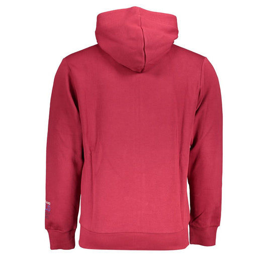 U.S. Grand Polo Schickes rosa Fleece-Sweatshirt mit Kapuze