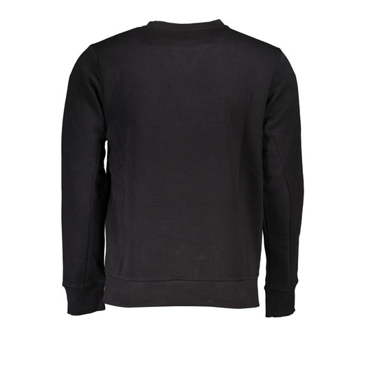 U.S. Grand Polo Schickes Fleece-Sweatshirt mit Rundhalsausschnitt in Schwarz