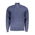 Load image into Gallery viewer, U.S. Grand Polo Eleganter blauer Pullover mit halbem Reißverschluss
