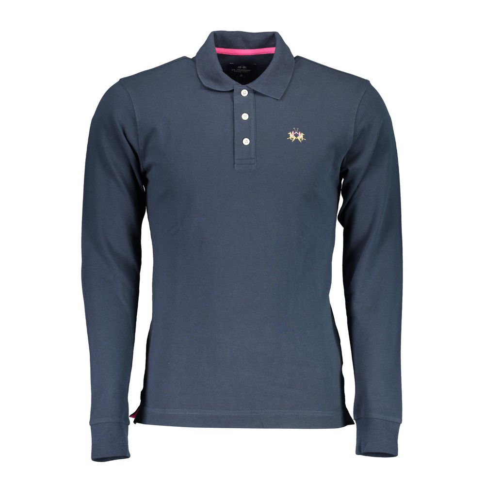 La Martina Elegantes Langarm-Poloshirt in schmaler Passform