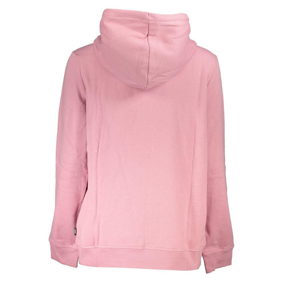 Vans Schickes rosa Fleece-Sweatshirt mit Kapuze