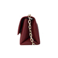 Load image into Gallery viewer, Michael Kors Cece Small Dark Cherry Vegan Leather Convertible Flap Crossbody Bag
