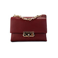 Load image into Gallery viewer, Michael Kors Cece Small Dark Cherry Vegan Leather Convertible Flap Crossbody Bag
