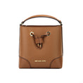 Bild in Galerie-Betrachter laden, Michael Kors Mercer Small Luggage Pebbled Leather Bucket Crossbody Bag Handtasche
