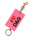 Load image into Gallery viewer, Dolce & Gabbana Chic Trifold Gold & Pink Key Holder Case
