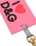 Load image into Gallery viewer, Dolce & Gabbana Chic Trifold Gold & Pink Key Holder Case
