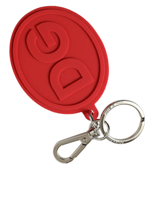 Dolce &amp; Gabbana Elegant Red Trifold Keychain Case