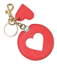 Load image into Gallery viewer, Dolce & Gabbana Elegant keyring in red leather with gold accents
