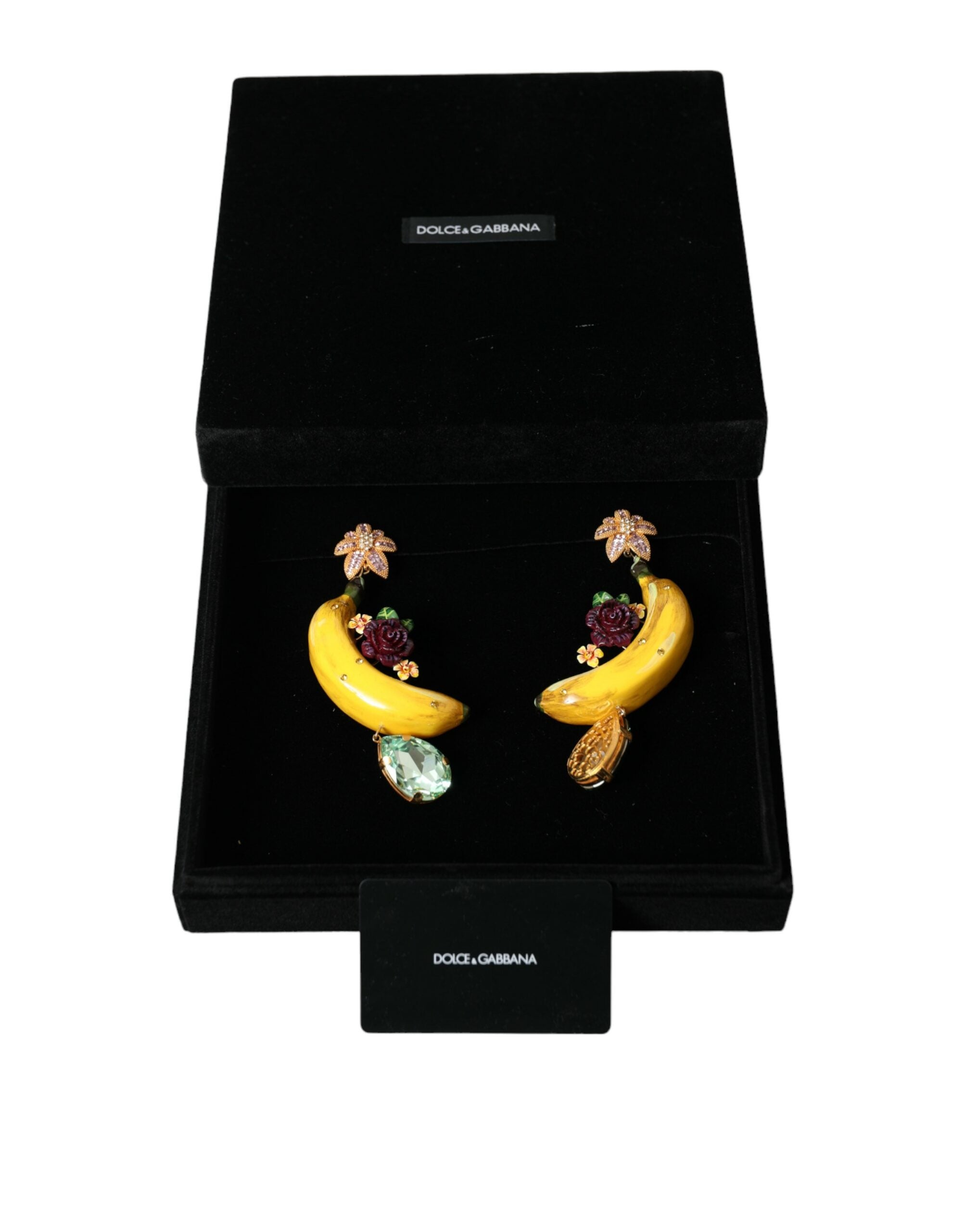 Dolce & Gabbana Schicke Clip-on-Bananen-Baumel-Ohrringe