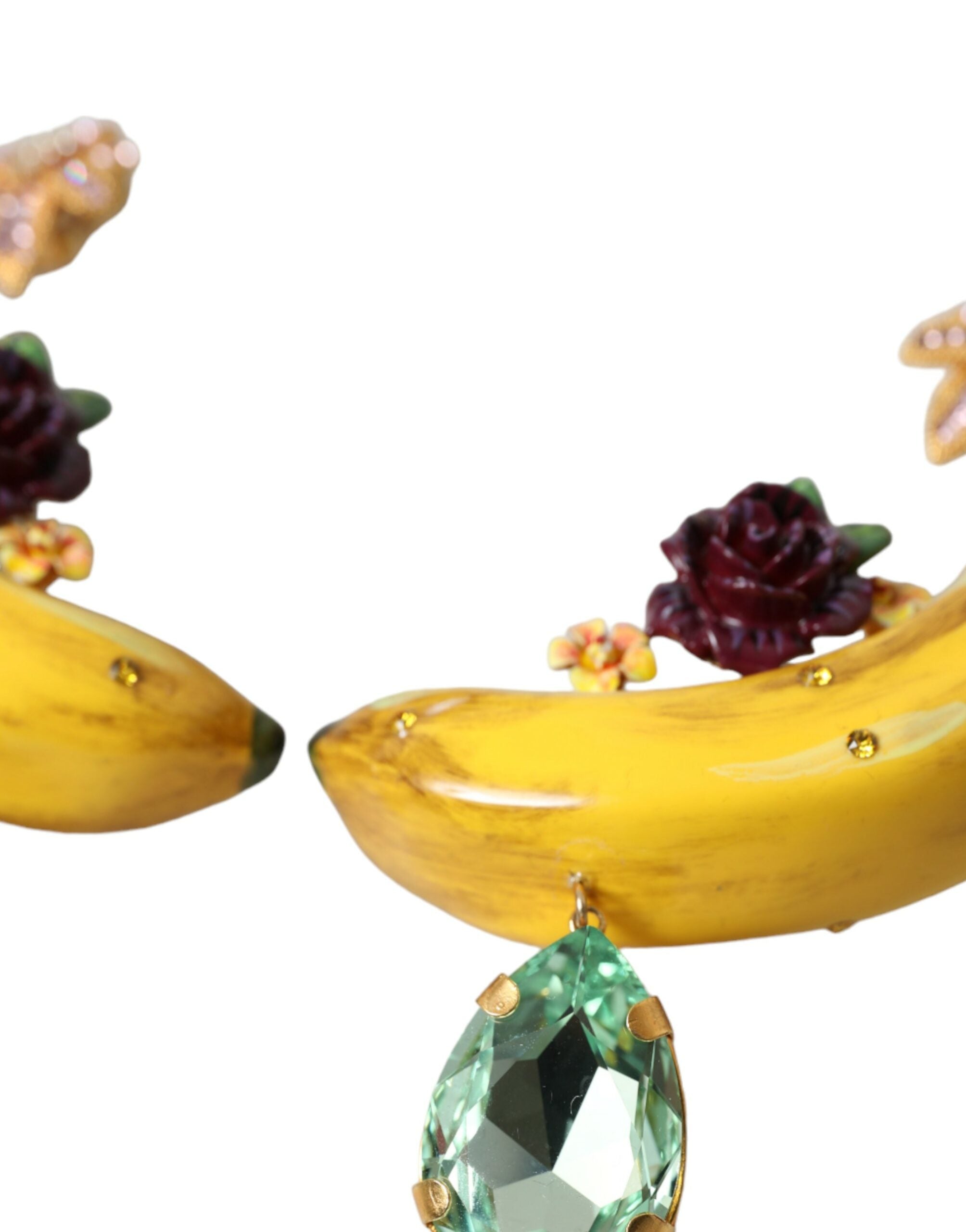 Dolce & Gabbana Schicke Clip-on-Bananen-Baumel-Ohrringe