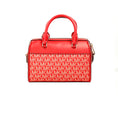 Load image into Gallery viewer, Michael Kors Travel XS Bright Red Signature PVC Duffle Crossbody Bag Purse
