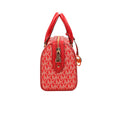 Load image into Gallery viewer, Michael Kors Travel XS Bright Red Signature PVC Duffle Crossbody Bag Purse
