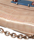 Load image into Gallery viewer, Balenciaga Elegant Mini Chain Beige Clutch for Evening Elegance
