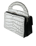 Load image into Gallery viewer, Balenciaga Metallic Silver Alligator Leather Mini Bag
