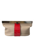 Load image into Gallery viewer, Balenciaga Two-tone exotic leather clutch
