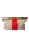 Load image into Gallery viewer, Balenciaga Two-tone exotic leather clutch
