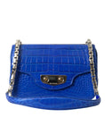 Load image into Gallery viewer, Balenciaga Mini Alligator Shoulder Bag - Elegant Blue
