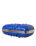 Load image into Gallery viewer, Balenciaga Electric Blue Crocodile Leather Clutch
