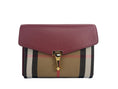 Load image into Gallery viewer, Burberry Macken Small Crimson House Check Leather Crossbody Bag
