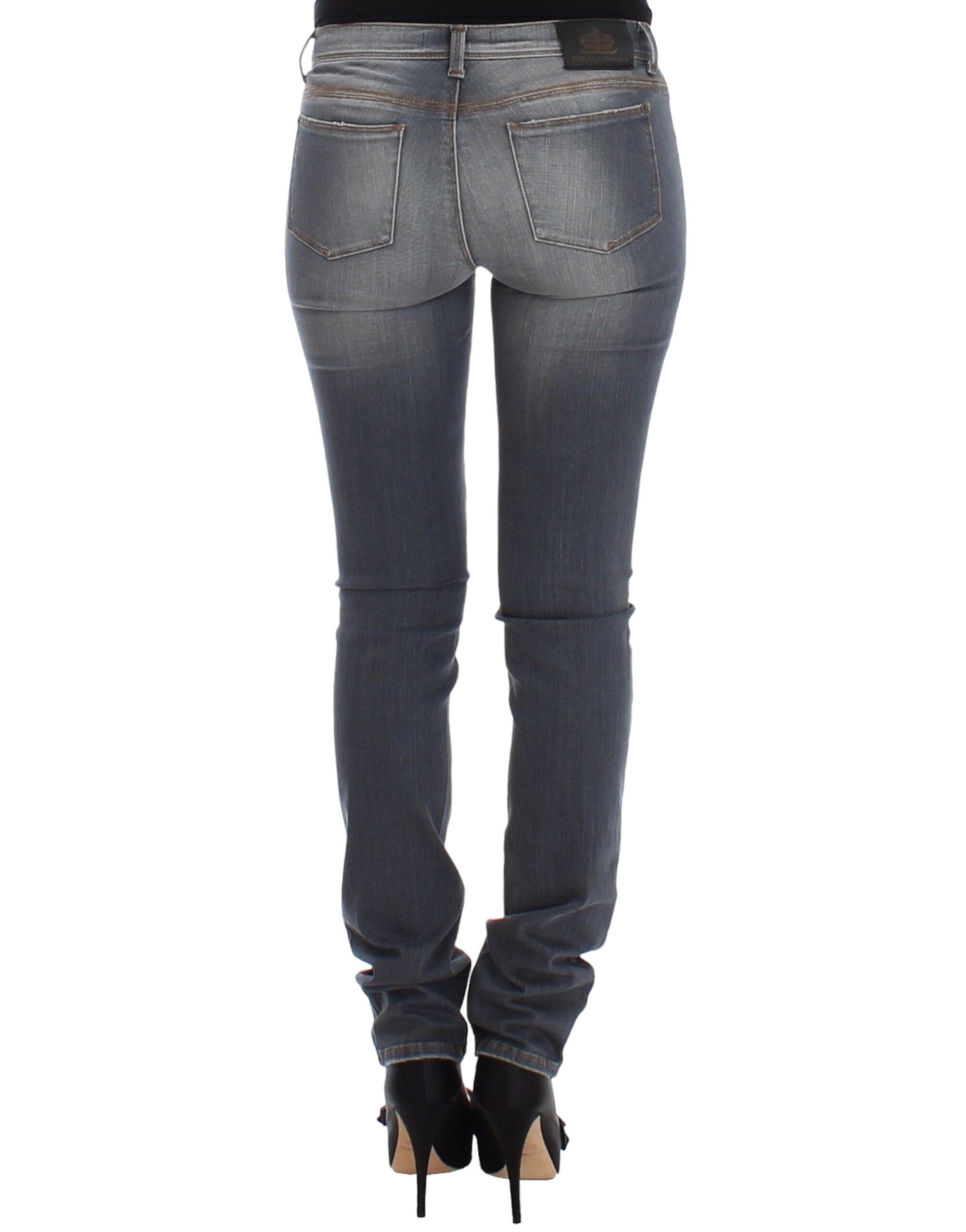 Ermanno Scervino Schicke graue Slim-Fit Skinny Jeans