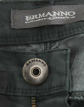 Bild in Galerie-Betrachter laden, Ermanno Scervino Elegante dunkelgrüne Slim Fit Jeans
