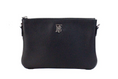 Load image into Gallery viewer, Burberry Peyton Monogram Black Leather Pouch Crossbody Bag Purse
