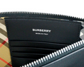 Load image into Gallery viewer, Burberry Peyton Monogram Black Leather Pouch Crossbody Bag Purse
