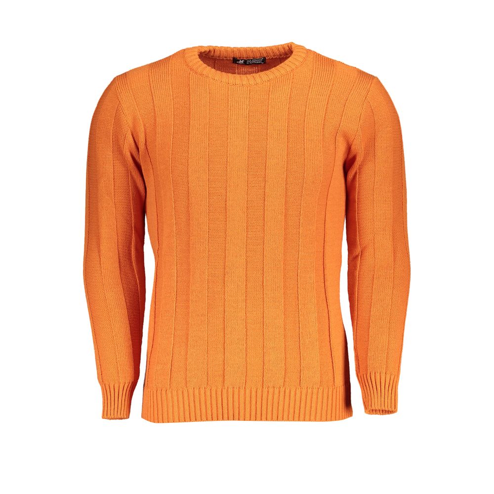 U.S. Grand Polo Orangefarbener Stoffpullover