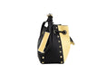 Load image into Gallery viewer, Michael Kors Phoebe Small Straw Studded Faux Leather Bucket Messenger Bag Handbag
