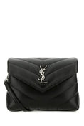 Load image into Gallery viewer, Saint Laurent Black Leather Toy Loulou Crossbody Bag
