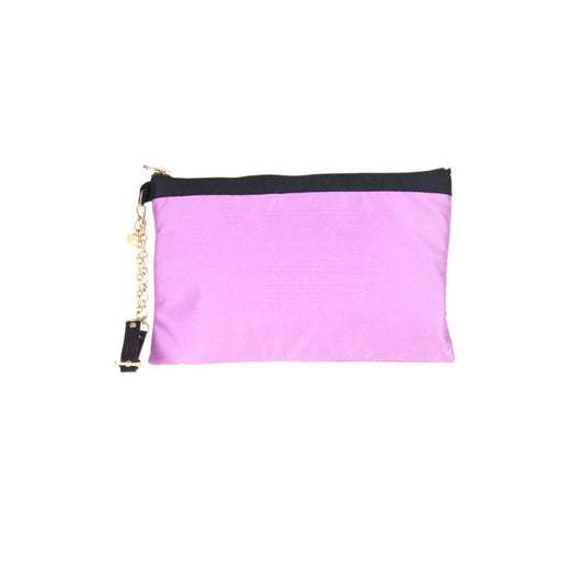 Patrizia Pepe purple silk handbag