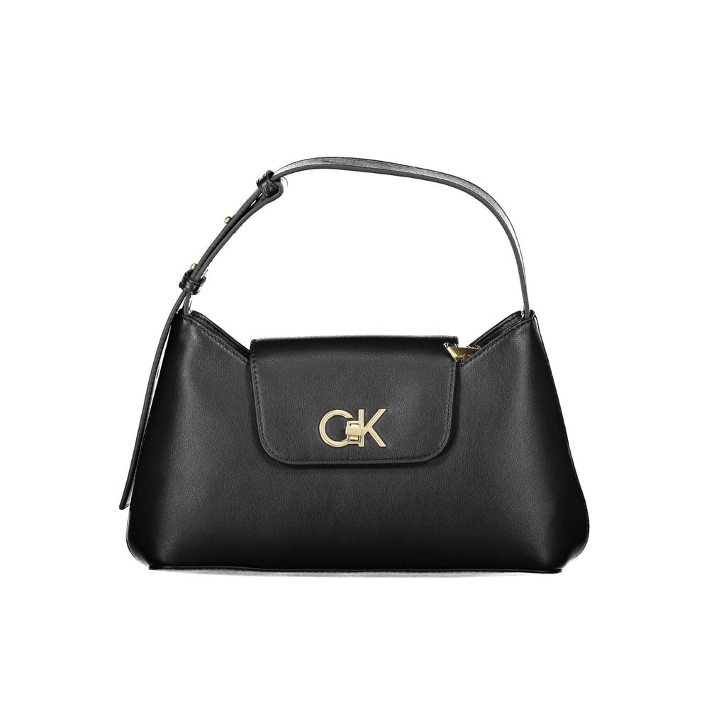 Calvin Klein Schwarze Polyester Handtasche