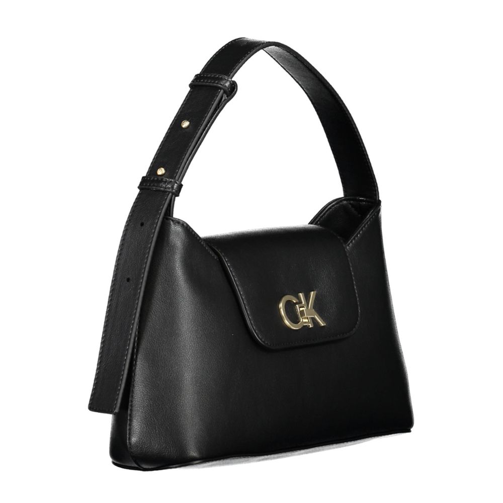 Calvin Klein Schwarze Polyester Handtasche