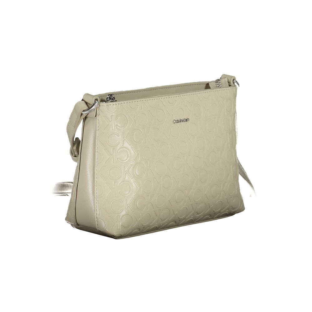 Calvin Klein Beige Polyester Handtasche