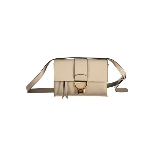 Coccinelle Beige Lederhandtasche