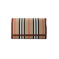 Load image into Gallery viewer, Burberry Hannah Icon Stripe Archive Tan E-Canvas Leather Wallet Crossbody Bag
