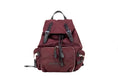 Load image into Gallery viewer, Burberry Medium Burgundy Econyl Nylon Backpack Drawstring Rucksack Bookbag
