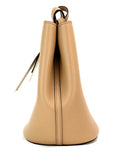 Load image into Gallery viewer, Burberry Lorne Small Camel Haymarket Check Pebble Leder Bucket Handtasche Geldbörse
