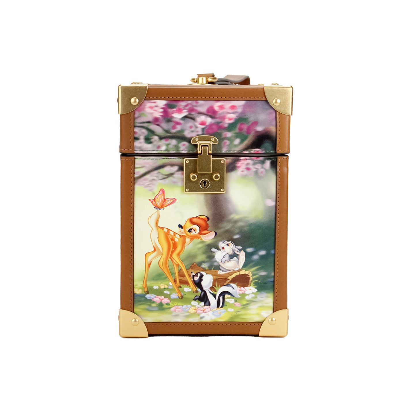 Kate Spade Disney Bambi 3D Stamm gedruckt PVC Top Handle Clutch Handtasche