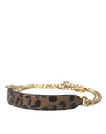 Load image into Gallery viewer, Dolce & Gabbana Brauner Leopard Handtasche Accessoire Schulterriemen
