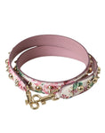 Load image into Gallery viewer, Dolce & Gabbana Pink Floral Handtasche Accessoire Schulterriemen
