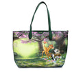 Resmi galeri görüntüleyiciye yükleyin, Kate Spade Disney Sutton Bambi beschichtetem Canvas Schulter Tote Handtasche Geldbeutel
