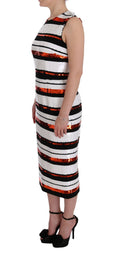 Load image into Gallery viewer, Dolce & Gabbana Sleeveless striped sheath dress
