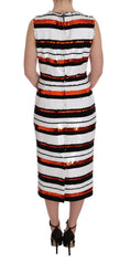 Load image into Gallery viewer, Dolce & Gabbana Sleeveless striped sheath dress
