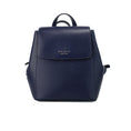 Load image into Gallery viewer, Kate Spade Madison Navy Saffiano Leder Medium Flap Shoulder Rucksack Tasche
