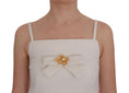 Load image into Gallery viewer, Dolce & Gabbana Elegant white wool shift dress with gold brooch
