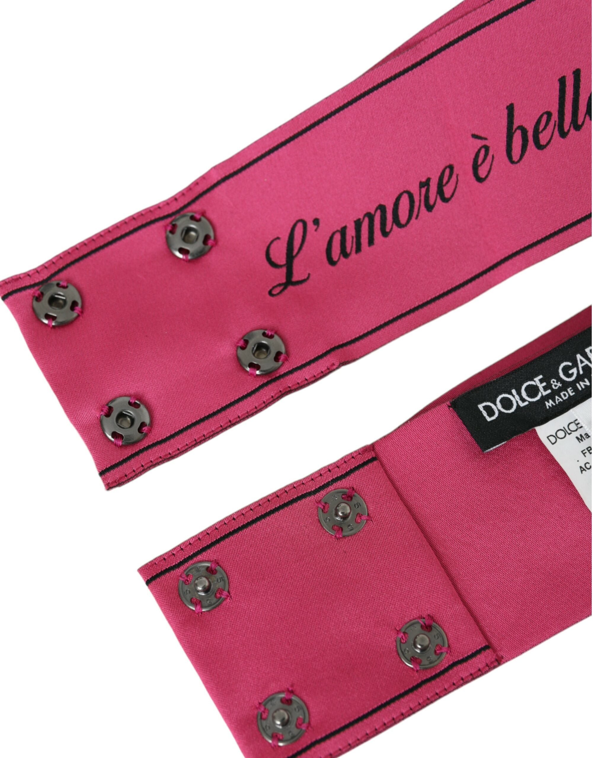 Dolce & Gabbana Rosa L'Amore E'Bellezza Taillengürtel